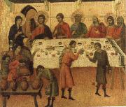 The marriage Feast at Cana Duccio di Buoninsegna